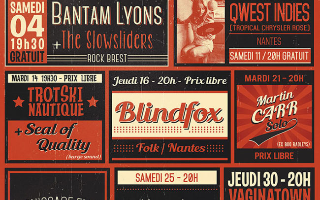 graphisme programmation concert café du cinéma d'avril 2015 à nantes