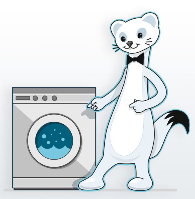 illustration vectorielle d'une mascotte blanche