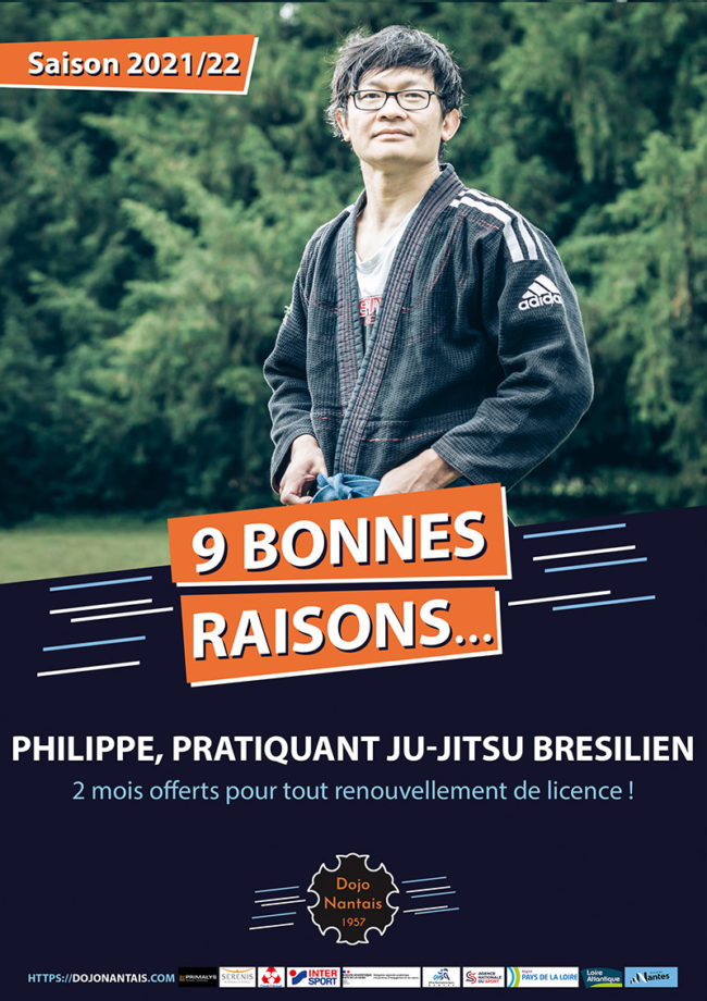 Affiche JU-JITSU dojo nantais