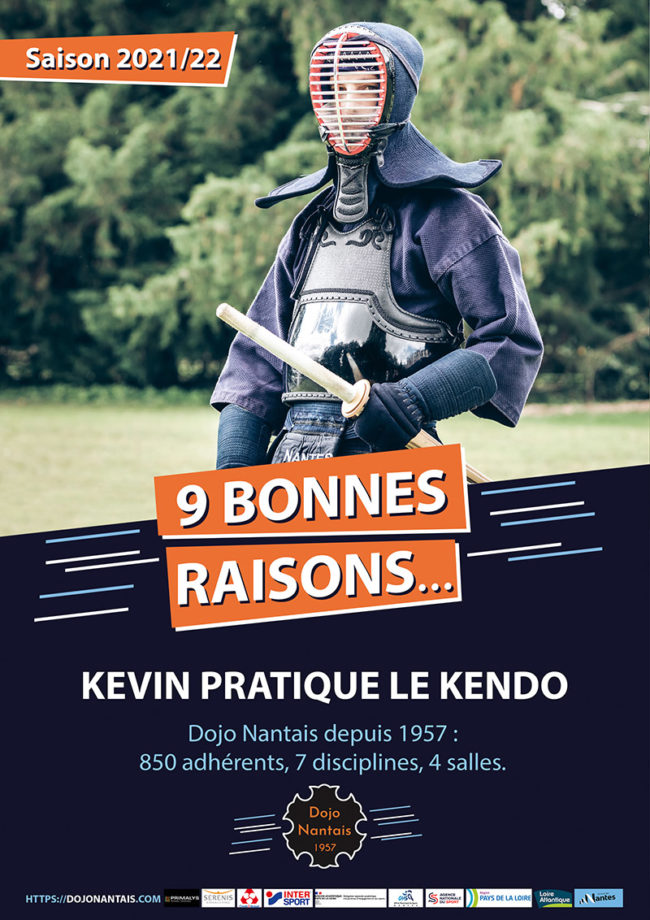 Affiche kendo dojo nantais 2021 2022